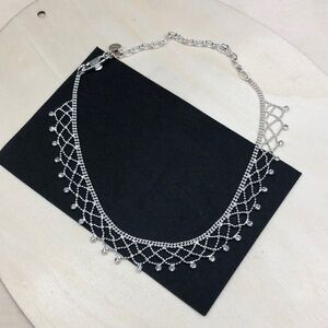 Givenchy formal crystal lace necklace choker or collar, elegant statement.
